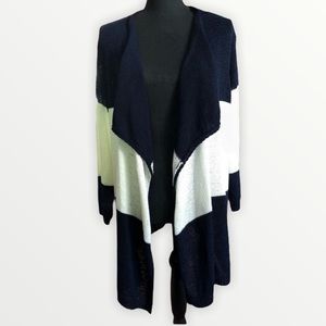 Charter Club NWT Open Cardigan color block